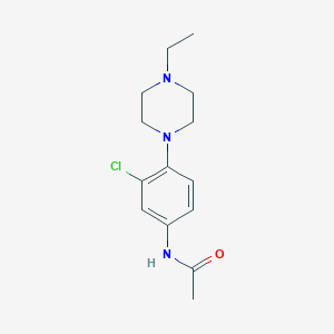 N-[3-chloro-4-(4-ethylpiperazin-1-yl)phenyl]acetamide