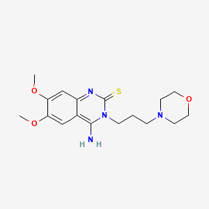 molecular formula C17H24N4O3S B2513452 4-亚氨基-6,7-二甲氧基-3-(3-吗啉丙基)-3,4-二氢-2(1H)-喹唑啉硫酮 CAS No. 439097-17-3