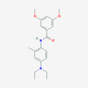 molecular formula C20H26N2O3 B251346 N-[4-(diethylamino)-2-methylphenyl]-3,5-dimethoxybenzamide 