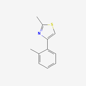 molecular formula C11H11NS B2513471 2-甲基-4-(邻甲苯基)噻唑 CAS No. 1802489-68-4