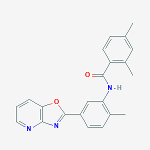 2,4-dimethyl-N-(2-methyl-5-[1,3]oxazolo[4,5-b]pyridin-2-ylphenyl)benzamide