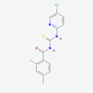 N-[(5-chloropyridin-2-yl)carbamothioyl]-2,4-dimethylbenzamide