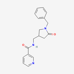 N-[(1-benzyl-5-oxopyrrolidin-3-yl)methyl]pyridine-3-carboxamide