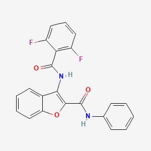 3-(2,6-difluorobenzamido)-N-phenylbenzofuran-2-carboxamide