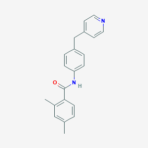 molecular formula C21H20N2O B251351 2,4-dimethyl-N-[4-(4-pyridinylmethyl)phenyl]benzamide 