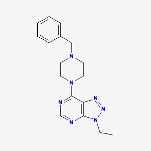 molecular formula C17H21N7 B2513525 7-(4-benzylpiperazin-1-yl)-3-ethyl-3H-[1,2,3]triazolo[4,5-d]pyrimidine CAS No. 899730-00-8
