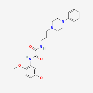 molecular formula C23H30N4O4 B2513536 N1-(2,5-dimethoxyphenyl)-N2-(3-(4-phenylpiperazin-1-yl)propyl)oxalamide CAS No. 1049518-71-9