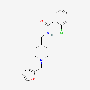 2-chloro-N-((1-(furan-2-ylmethyl)piperidin-4-yl)methyl)benzamide