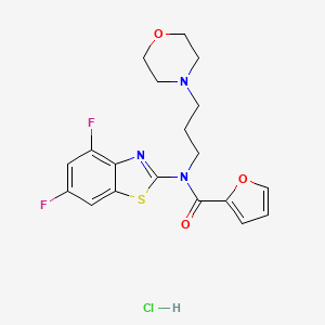 N-(4,6-difluorobenzo[d]thiazol-2-yl)-N-(3-morpholinopropyl)furan-2-carboxamide hydrochloride