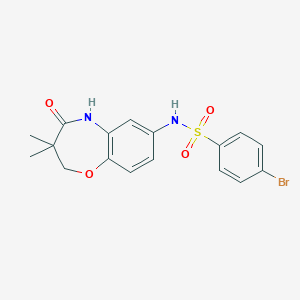 4-bromo-N-(3,3-dimethyl-4-oxo-2,3,4,5-tetrahydrobenzo[b][1,4]oxazepin-7-yl)benzenesulfonamide