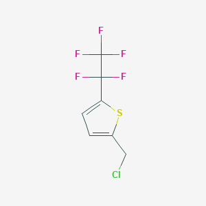 2-(Chloromethyl)-5-(1,1,2,2,2-pentafluoroethyl)thiophene