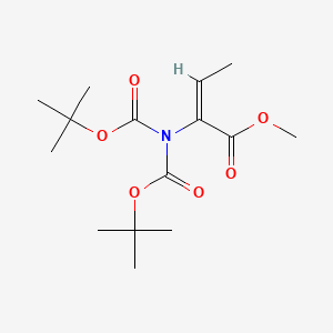 2-[Bis(tert-butoxycarbonyl)amino]-2-butenoic acid methyl ester