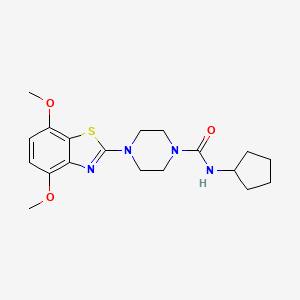N-cyclopentyl-4-(4,7-dimethoxybenzo[d]thiazol-2-yl)piperazine-1-carboxamide