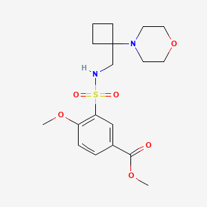 Methyl 4-methoxy-3-[(1-morpholin-4-ylcyclobutyl)methylsulfamoyl]benzoate