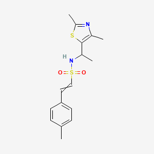 N-[1-(2,4-dimethyl-1,3-thiazol-5-yl)ethyl]-2-(4-methylphenyl)ethene-1-sulfonamide
