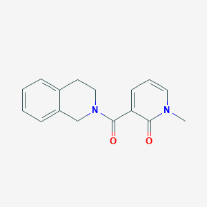 molecular formula C16H16N2O2 B2513567 1-methyl-3-(1,2,3,4-tetrahydroisoquinoline-2-carbonyl)pyridin-2(1H)-one CAS No. 1788647-34-6