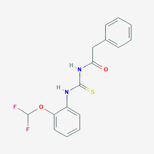 N-[2-(difluoromethoxy)phenyl]-N'-(phenylacetyl)thiourea