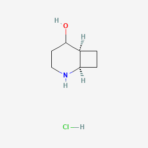 molecular formula C7H14ClNO B2513573 (1R,6S)-2-Azabicyclo[4.2.0]octan-5-ol;hydrochloride CAS No. 2411183-30-5