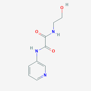 molecular formula C9H11N3O3 B2513586 N-(2-hydroxyethyl)-N'-pyridin-3-yloxamide CAS No. 383171-44-6