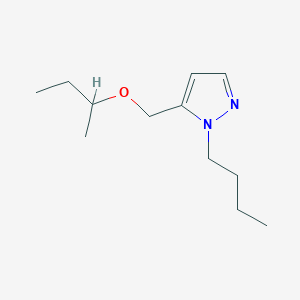molecular formula C12H22N2O B2513597 5-(sec-butoxymethyl)-1-butyl-1H-pyrazole CAS No. 1856096-22-4