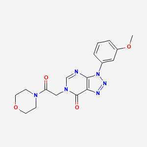 molecular formula C17H18N6O4 B2513601 3-(3-methoxyphenyl)-6-(2-morpholino-2-oxoethyl)-3H-[1,2,3]triazolo[4,5-d]pyrimidin-7(6H)-one CAS No. 847385-22-2
