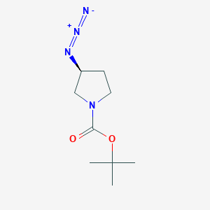 molecular formula C9H16N4O2 B2513628 1,1-Dimethylethyl (3S)-3-azidopyrrolidine-1-carboxylate CAS No. 125552-56-9