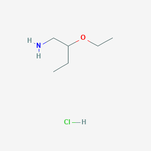 molecular formula C6H16ClNO B2513645 (2-Ethoxybutyl)amine hydrochloride CAS No. 1262771-60-7; 89585-14-8