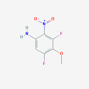 molecular formula C7H6F2N2O3 B2513653 3,5-二氟-4-甲氧基-2-硝基苯胺 CAS No. 2322533-28-6