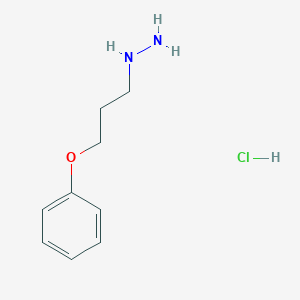 molecular formula C9H15ClN2O B2513722 (3-Phenoxypropyl)hydrazine hydrochloride CAS No. 81866-67-3