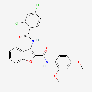 B2513741 3-(2,4-dichlorobenzamido)-N-(2,4-dimethoxyphenyl)benzofuran-2-carboxamide CAS No. 862978-93-6