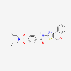 molecular formula C25H29N3O4S2 B2513774 N-(4H-色满[4,3-d]噻唑-2-基)-4-(N,N-二丁基磺酰胺基)苯甲酰胺 CAS No. 683790-80-9