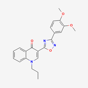 3-[3-(3,4-dimethoxyphenyl)-1,2,4-oxadiazol-5-yl]-1-propylquinolin-4(1H)-one