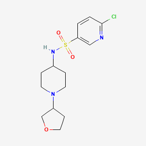 6-chloro-N-[1-(oxolan-3-yl)piperidin-4-yl]pyridine-3-sulfonamide