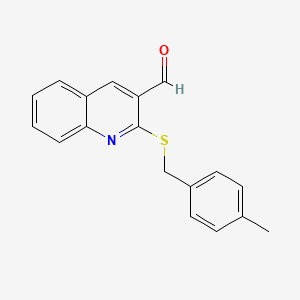 2-[(4-Methylbenzyl)sulfanyl]-3-quinolinecarbaldehyde