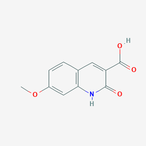 molecular formula C11H9NO4 B2513816 7-methoxy-2-oxo-1H-quinoline-3-carboxylic Acid CAS No. 462066-82-6