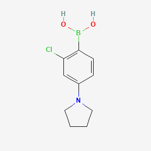 molecular formula C10H13BClNO2 B2513822 2-氯-4-(吡咯烷-1-基)苯硼酸 CAS No. 2225156-01-2