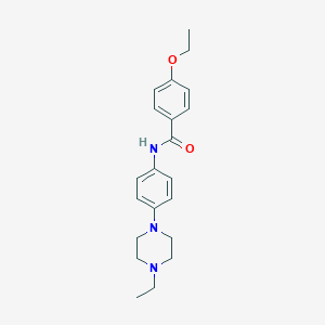 molecular formula C21H27N3O2 B251384 4-ethoxy-N-[4-(4-ethylpiperazin-1-yl)phenyl]benzamide 