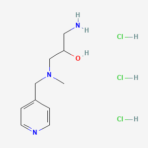 1-Amino-3-{methyl[(pyridin-4-yl)methyl]amino}propan-2-ol trihydrochloride