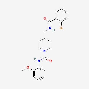 molecular formula C21H24BrN3O3 B2513849 4-((2-bromobenzamido)methyl)-N-(2-methoxyphenyl)piperidine-1-carboxamide CAS No. 1235116-01-4