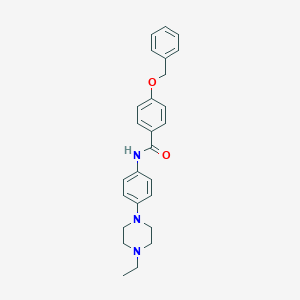 molecular formula C26H29N3O2 B251385 4-(benzyloxy)-N-[4-(4-ethylpiperazin-1-yl)phenyl]benzamide 