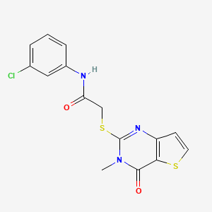 N-(3-chlorophenyl)-2-((3-methyl-4-oxo-3,4-dihydrothieno[3,2-d]pyrimidin-2-yl)thio)acetamide