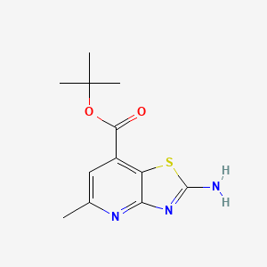 Tert-butyl 2-amino-5-methyl-[1,3]thiazolo[4,5-b]pyridine-7-carboxylate