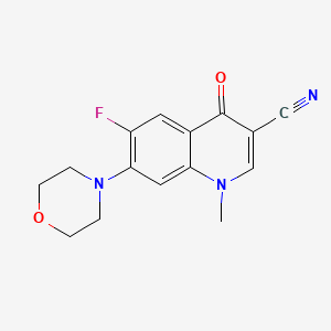 6-Fluoro-1-methyl-7-morpholin-4-yl-4-oxoquinoline-3-carbonitrile