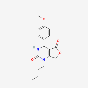 molecular formula C18H22N2O4 B2513870 1-butyl-4-(4-ethoxyphenyl)-4,7-dihydrofuro[3,4-d]pyrimidine-2,5(1H,3H)-dione CAS No. 1775465-97-8