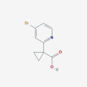 molecular formula C9H8BrNO2 B2513873 1-(4-Bromopyridin-2-YL)cyclopropane-1-carboxylic acid CAS No. 2091004-88-3