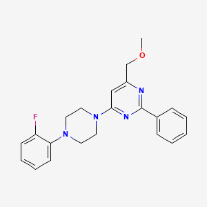 4-[4-(2-Fluorophenyl)piperazino]-6-(methoxymethyl)-2-phenylpyrimidine