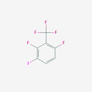molecular formula C7H2F5I B2513887 2,6-Difluoro-3-iodobenzotrifluoride CAS No. 1935141-14-2