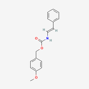 molecular formula C17H17NO3 B2513888 (4-methoxyphenyl)methyl N-[(E)-2-phenylethenyl]carbamate CAS No. 338413-37-9