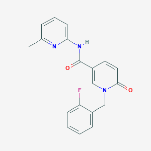 1-(2-fluorobenzyl)-N-(6-methylpyridin-2-yl)-6-oxo-1,6-dihydropyridine-3-carboxamide