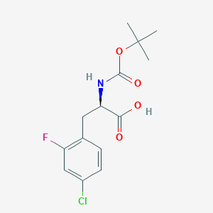 molecular formula C14H17ClFNO4 B2513894 Boc-D-2-Fluoro-4-chlorophe CAS No. 791625-58-6
